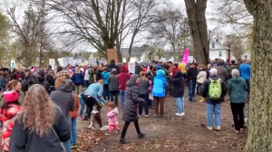 Amherst MA March for Science marchers
